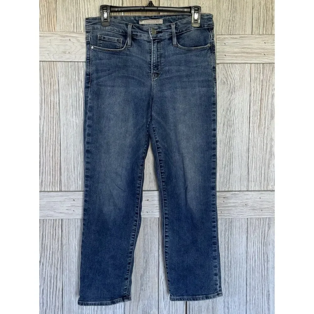 Athleta Denim Jeans Women's Size 8 Dark Wash Skinny Sculptek Stretch